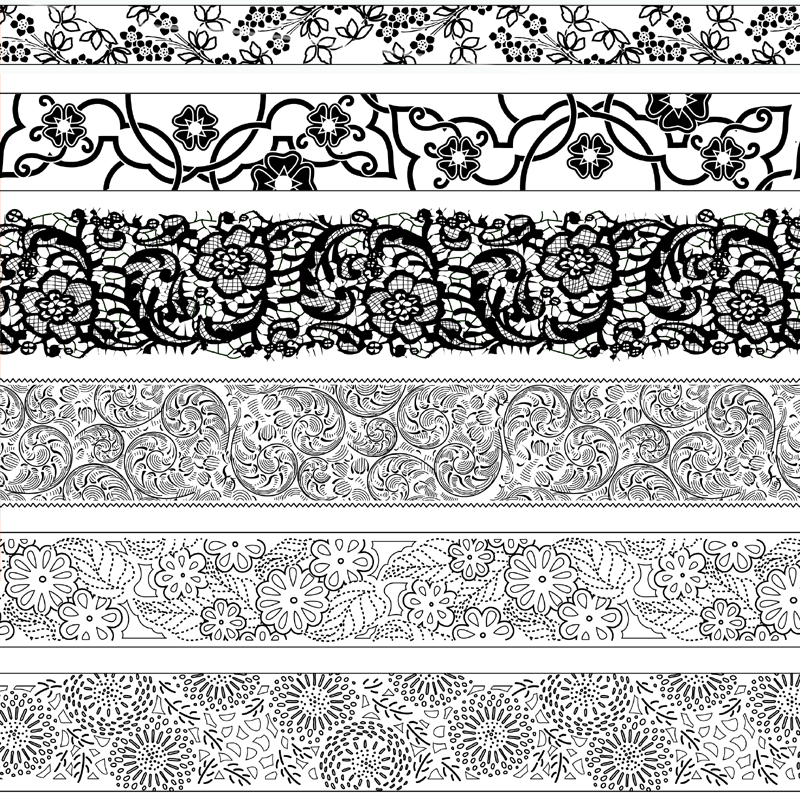 Flower laser patterns