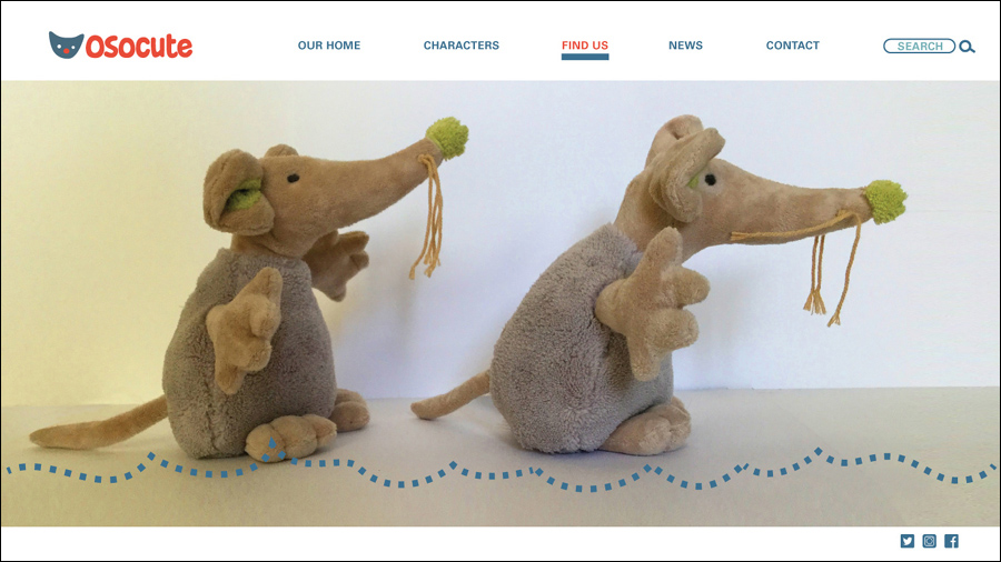 osocute website - page1